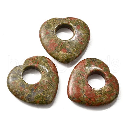 Natural Unakite Pendants G-F708-04G-1