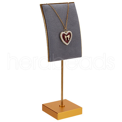 Velvet & Alloy Earrings Display Stands ODIS-WH0061-69B-1