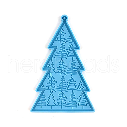 DIY Christmas Tree Pendant Food Grade Silicone Molds XMAS-PW0001-012C-1