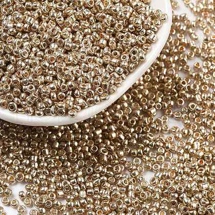 12/0 Electroplate Glass Seed Beads SEED-Q003-1-1