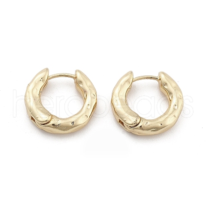 Brass Hoop Earrings for Women EJEW-M071-02G-01-1