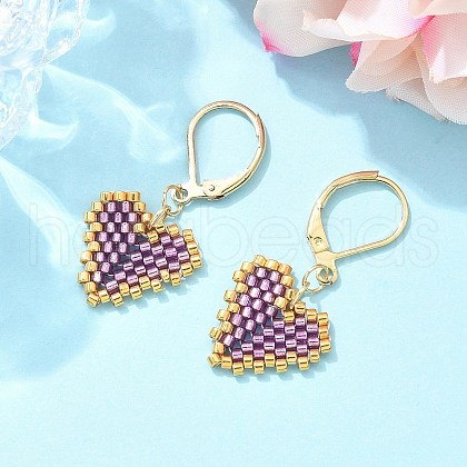 304 Stainless Steel Leverback Earrings for Women EJEW-MZ00408-06-1