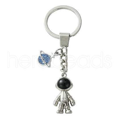 Alloy Enamel & Rhinestone Keychain KEYC-YW00044-1