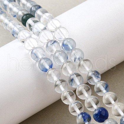 Watermelon Stone Glass Beads Strands G-L621-B07-6mm-1