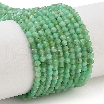 Natural Chrysoprase Beads Strands G-B088-C19-02-1