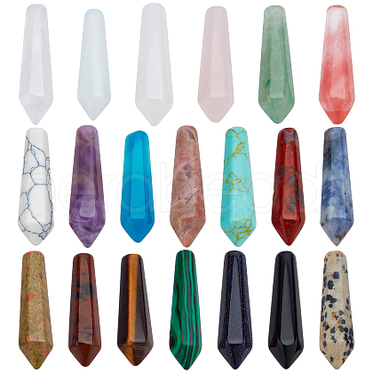 Beads 20Pcs 20 Style Natural & Synthetic Gemstone Beads G-NB0003-02-1
