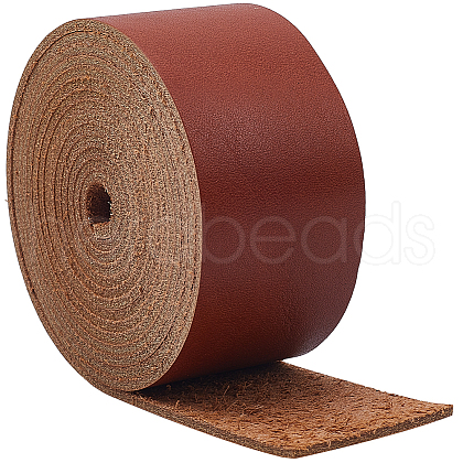 2M Flat AB Grade Cowhide Leather Cord AJEW-WH0479-73D-03-1