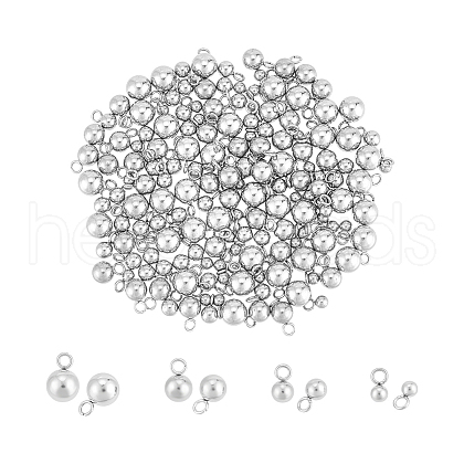 Unicraftale 160Pcs 4 Styles 304 Stainless Steel Charms STAS-UN0061-17-1