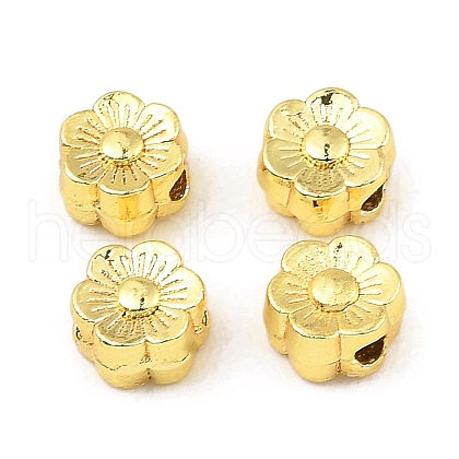 Rack Plating Brass Beads KK-Z030-14G-1