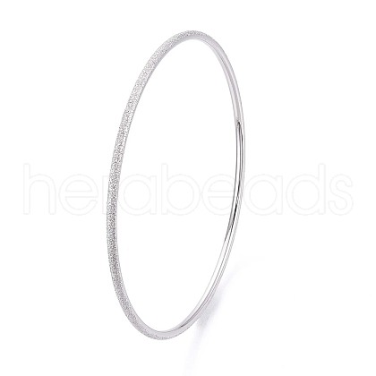304 Stainless Steel Plain Bangles For Women BJEW-N033-03P-1