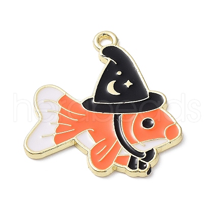 Alloy Enamel Pendants ENAM-B058-02G-1