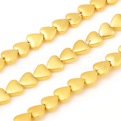 Electroplated Non-magnetic Synthetic Hematite Beads Strands G-F682-06B-G-1