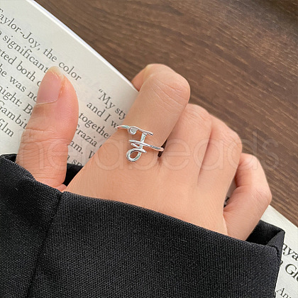 S925 Stainless Steel Cuff Rings for Women FS-WG79458-02-1