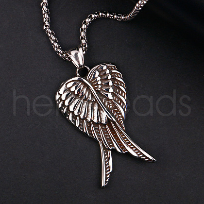 304 Stainless Steel Pendant Necklaces FS-WGE24A9-01-1