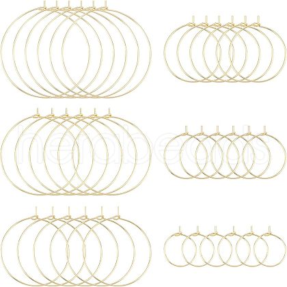 Unicraftale 304 Stainless Steel Wine Glass Charms Rings STAS-UN0001-72G-1