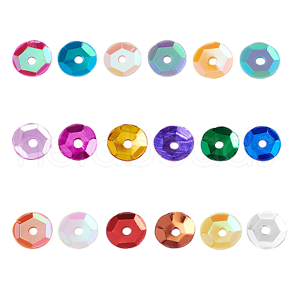 Plastic Paillette Beads PVC-TA0001-01-1