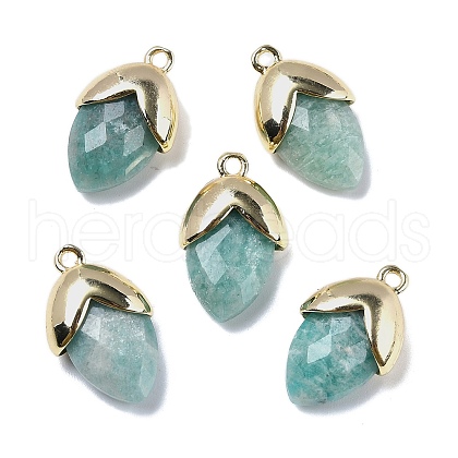 Natural Amazonite Pendants G-U019-03A-02-1