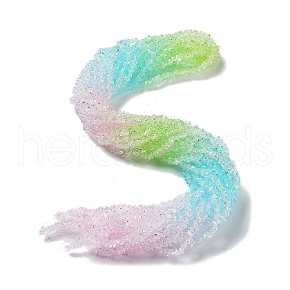 Transparent Glass Bead Strands GLAA-H023-03J-1