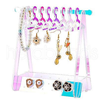 HOBBIESAY Transparent Acrylic Earring Display Stand EDIS-HY0001-03B-1