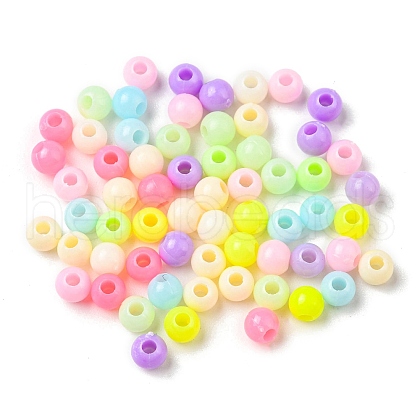 Opaque Acrylic Beads X-OACR-I006-03-1