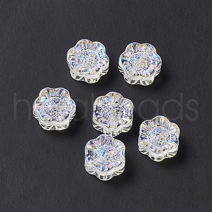 Electroplated Glass Beads GLAA-G090-01I-1