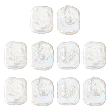 Hobbspring 10Pcs Baroque Natural Keshi Pearl Beads PEAR-HS0001-07-1