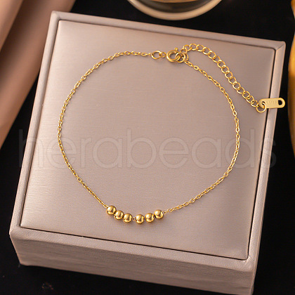 Stainless Steel Alloy Charm Anklets WG33B59-31-1