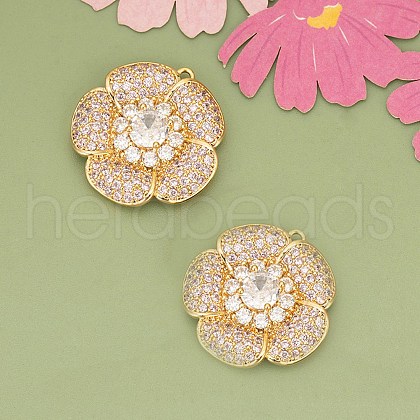Brass Pendants KK-V006-01G-07-1