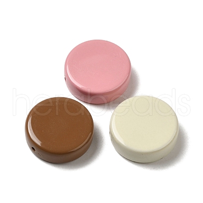 Opaque Baking Paint Acrylic Beads MACR-G064-02-1