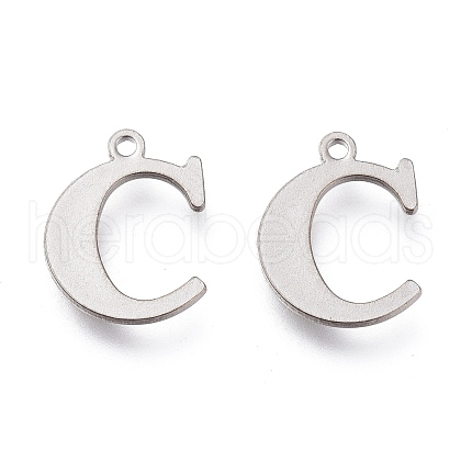 Tarnish Resistant 304 Stainless Steel Charms STAS-H112-C-P-1