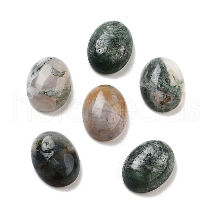 Natural Indian Agate Cabochons G-G145-01B-34-1