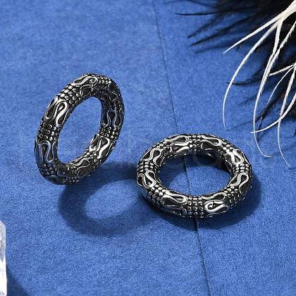 Snake Ring 316 Surgical Stainless Steel Hoop Nose Rings EJEW-G416-19A-AS-1
