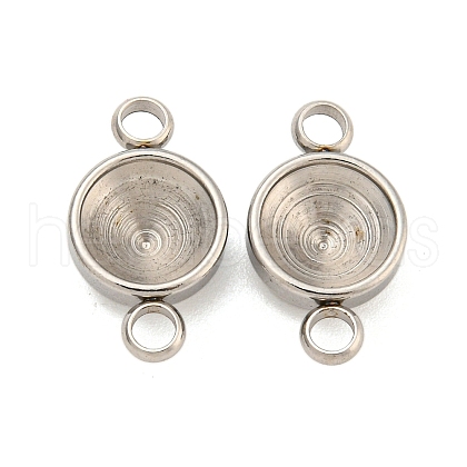 304 Stainless Steel Cabochon Connector Setting STAS-E163-26P-1