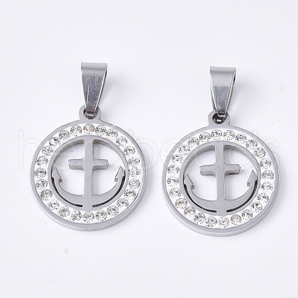 201 Stainless Steel Pendants STAS-N089-87P-1