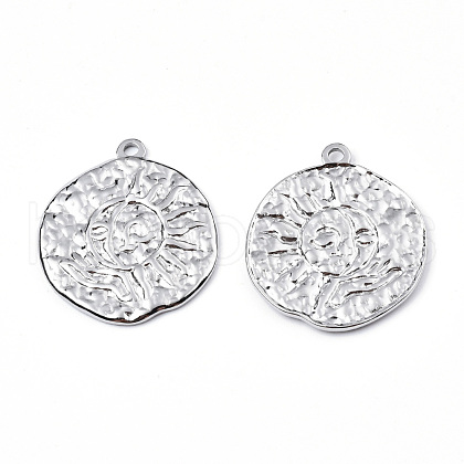 201 Stainless Steel Pendants STAS-N098-077P-1