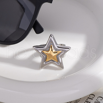 Stainless Steel Cuff Rings for Women GA5242-2-1