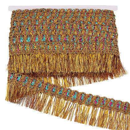 Polyester Braided Lace Ribbon SENE-WH0003-35D-1