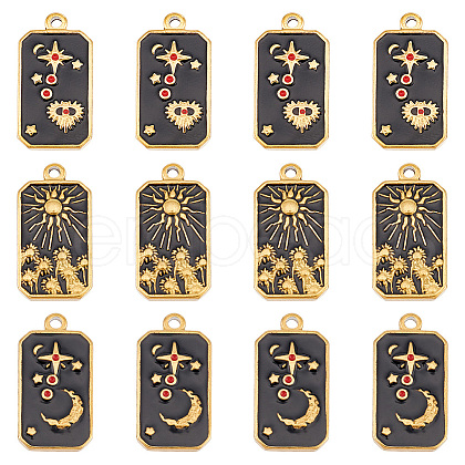 Unicraftale 12Pcs 3 Styles 304 Stainless Steel Pendants STAS-UN0057-79-1