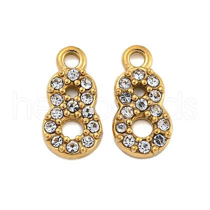 304 Stainless Steel Pendants STAS-L080-002G-08-1