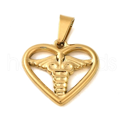 Ion Plating(IP) 304 Stainless Steel Pendants STAS-C103-29G-1