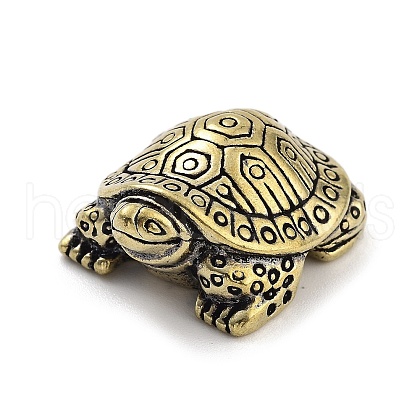 Brass Tortoise Figurines Statues for Home Desktop Feng Shui Ornament KK-A216-04C-AB-1