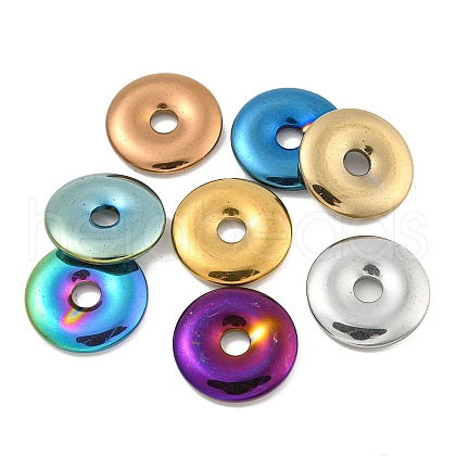 Electroplated Synthetic Non-Magnetic Hematite Pendants G-C136-04-1