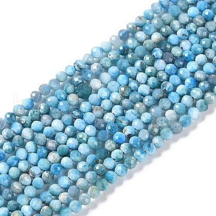 Natural Apatite Beads Strands G-P542-A07-02-1