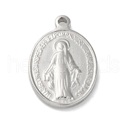Anti-Tarnish 201 Stainless Steel Pendants STAS-Q015-03P-1