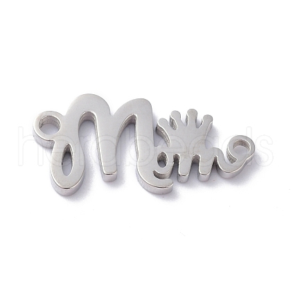 Mother's Day Non-Tarnish 304 Stainless Steel Pendants STAS-C035-01P-1