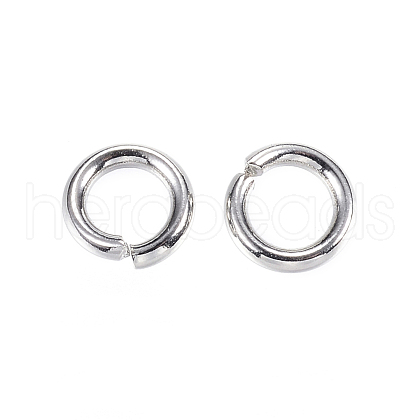 Tarnish Resistant 304 Stainless Steel Open Jump Rings X-STAS-D448-100P-6mm-1