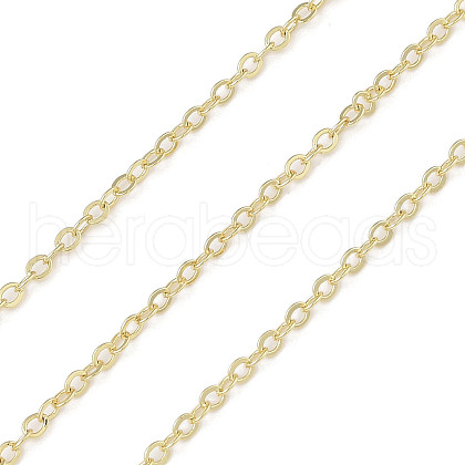 Rack Plating Brass Cable Chains CHC-A010-02G-1