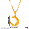 Stainless Steel New Moon Pendant Necklaces Women Fashion Minimalist Design Jewelry ZC9456-2-3
