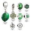 36Pcs Irish Ireland Green Clover Large Hole Beads Sets DIY-LS0001-87-3