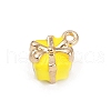 Alloy Enamel Charms PALLOY-R158-05G-04-2